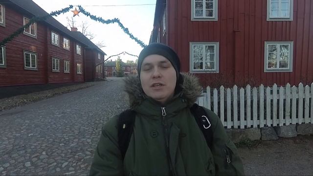 Старый Линчёпинг (Linköping)? и бронзовый БОМЖ?
