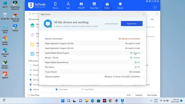 How to Install iPhone Drivers || All Apple Phones Driver Repair Using 3uTools