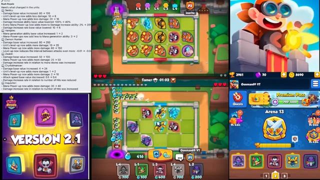 VERSION 2.1 UPDATE IS HERE. DEMON HUNTER GIT WHATTTTT // RUSH ROYALE смотреть онлайн
