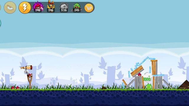 Angry birds gameplay node-5 (Poached eggs)