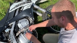 Замена масляного фильтра Kawasaki KLX250S