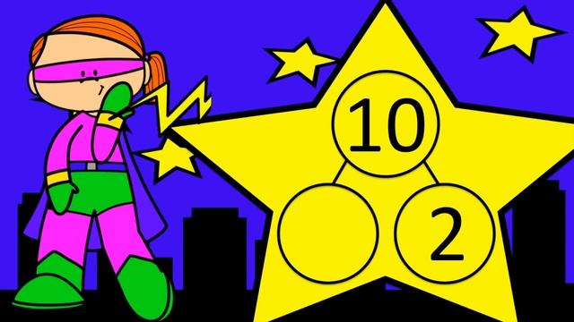 Making 10 Number Bonds: Superhero Math Game смотреть онлайн