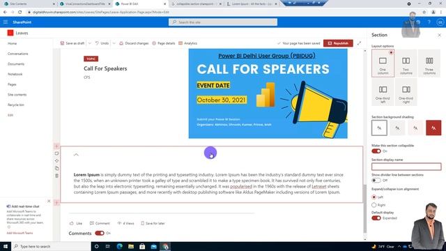 How to create Collapsible Sections on modern SharePoint Pages смотреть онлайн