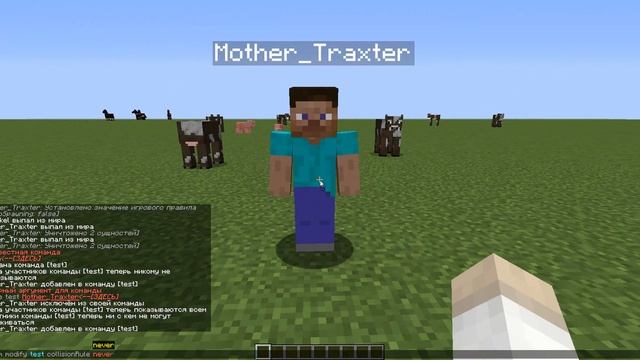 /team в Майнкрафт или как сделать невидимость ников | Minecraft смотреть онлайн