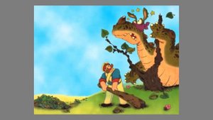 Про глупого змея и умного солдата.