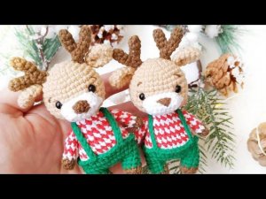 мастер класс: рождественский олень крючком. Амигуруми