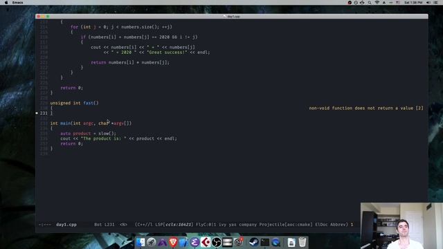 Advent of Code 2020: Day 1, Problem 1 (C++ Problem Solving, 2 Solutions)