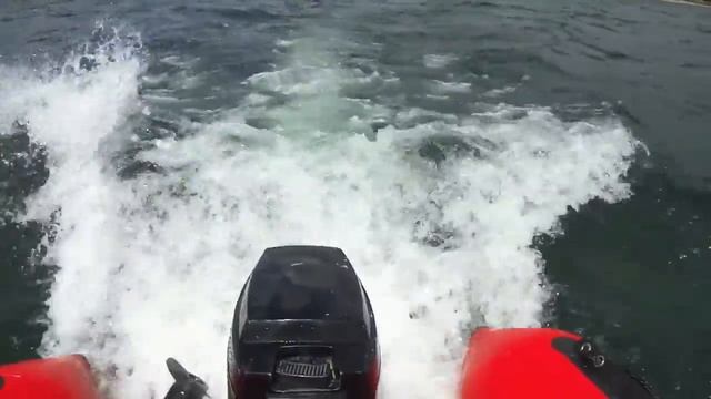 Seamax Ocean 380 with Mercury 9.8 hp Motor on a Mountain Lake смотреть онлайн