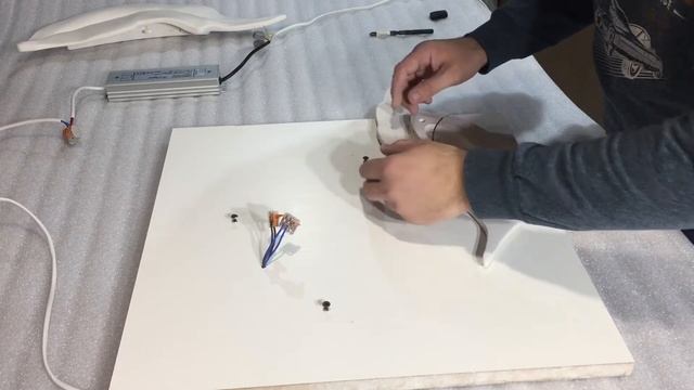 Световые элементы "Листья". Обзор и надежное крепление гипсовых элементов на стене