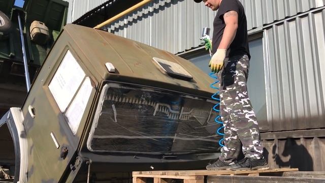 Покраска кабины Камаз 1часть смотреть онлайн
