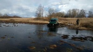 Вездеход Панфиловец и вездеход Вепрь. Совместная поездка по бездорожью