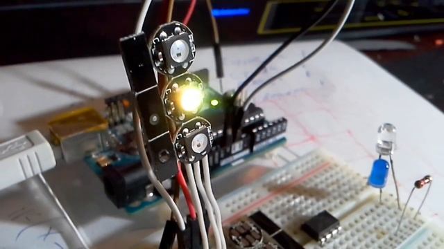 светофор на адресных светодиодах смотреть онлайн