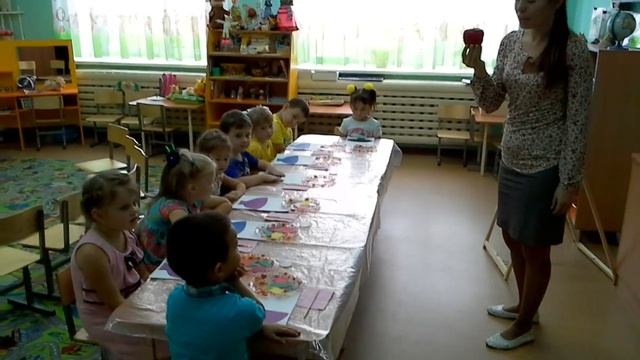 Интегрированное занятие развитие речи , аппликация Краски осени смотреть онлайн