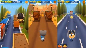 Talking Tom Gold Run IRON BEN VS Football TOM VS Astronaut Tom Catch the Raccoon