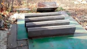 Поребрик, распалубка./Border, dismantling of formwork.