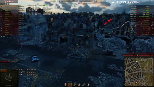 Т 54 Медаль героев Расейняя Руинберг – Стандартный бой World of Tanks 0 9 10 Full HD WОT смотреть онлайн