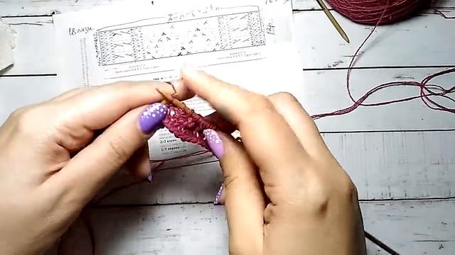 Как провязать три петли вместе с верхней центральной смотреть онлайн