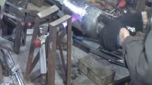 Лужение самовара пищевым оловом, процесс.