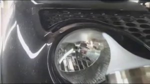Город Братск. DENAUTO BRATSK. Полировка фар автомобиля Ниссан Жук с нанесением керамики