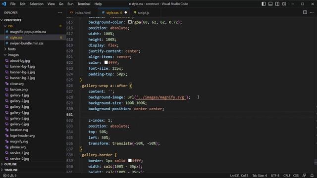Верстка сайта Html Css | Как правильно верстать современные сайты #5 Секция Фотогалерея