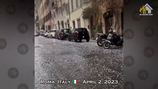 Nature brings Italy to its knees! Stone-sized hail fell on Roma, Italy смотреть онлайн