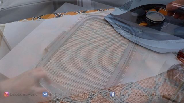 Машинная вышивка на трикотаже. Отрывной клеевой