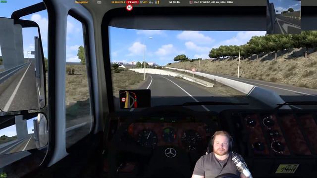 Euro Truck Simulator 2 ? Laaange Tour mit Dem Mercedes SK Mod смотреть онлайн