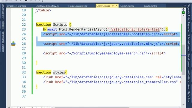 72. jquery datatable