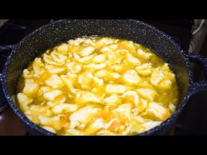 Суп с клецками самым удобным способом