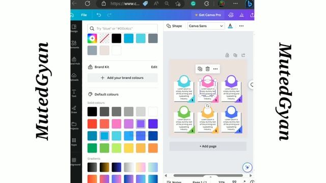 Create Stunning Infographic Design Templates in Canva | Step-by-Step Tutorial смотреть онлайн