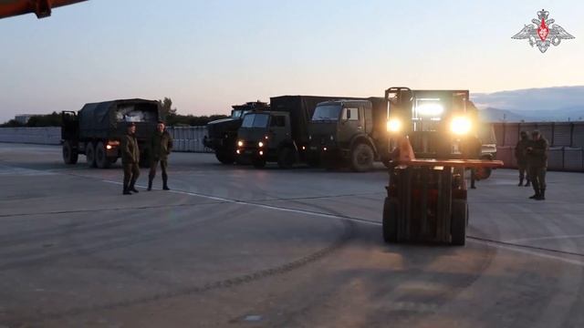 Доставка гуманитарной помощи из России в Сирию