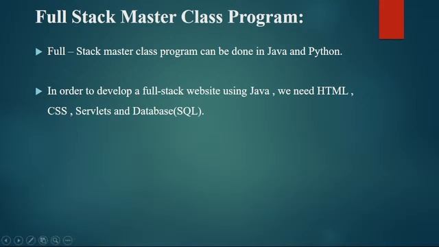 Java Full Stack - Introduction