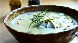 Грибной суп из сушеных грибов с сыром