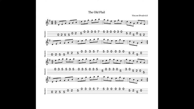 The Old Flail - a jig in G Major composed by Vincent Broderick; tabbed and played by Aidan Crossey смотреть онлайн