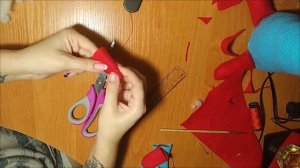 Скандинавский гном из фетра своими руками БЕЗ ВЫКРОЙКИ ЛЕГКО И ПРОСТО! Новогодний гном своими рукам