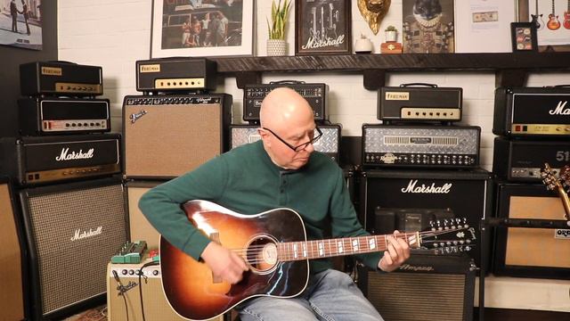 '18 Gibson Hummingbird Pro 12 String Acoustic | Review & Demo! смотреть онлайн