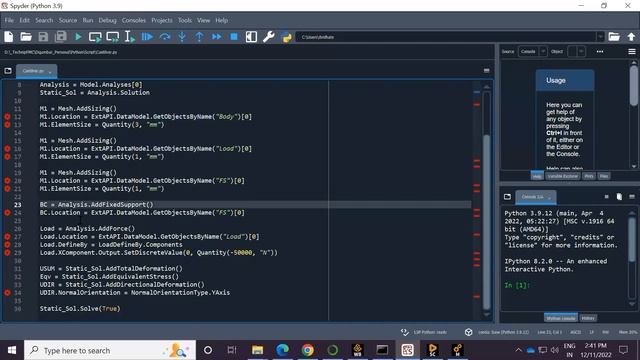Python scripting for Ansys automation