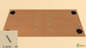 Сборка изделия Стол Книжка 2