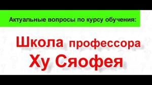 Школа профессора Ху Сяофэя, в сотрудничестве с  Ассоциацией Даоинь и доктора Бутримова, в России.