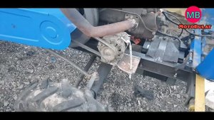 Мототрактор Forte на римонті, та установка генератора ваз 2107.