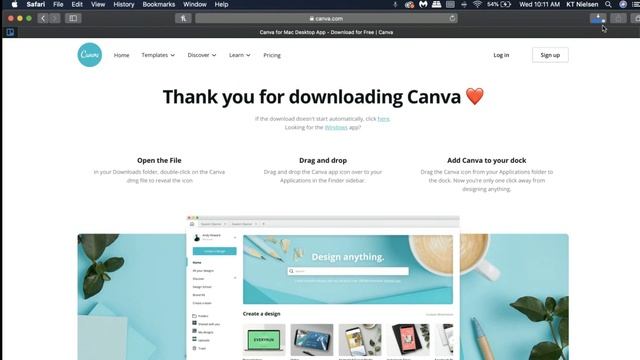 CANVA DESKTOP INSTALLATION (Mac Computer) смотреть онлайн
