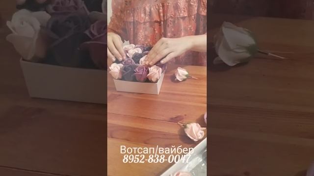 Как сделать букет из мыльных роз 2