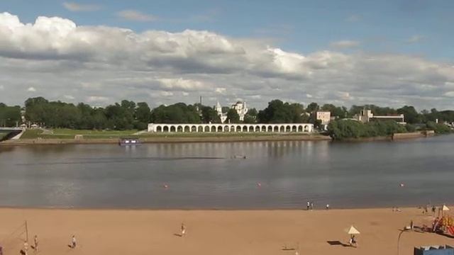 Великий Новгород  Вид со стены восточной стороны Новгородского Кремля Детинца  Июнь 2014 г