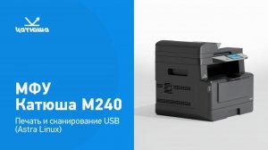 Катюша М240 - печать и сканирование USB (Astra Linux)