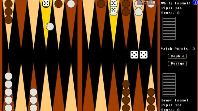 Portable Backgammon (Open Source backgammon game) AI Vs. AI смотреть онлайн