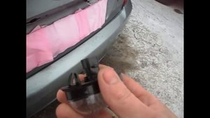 Замена плафона освещения заднего номера