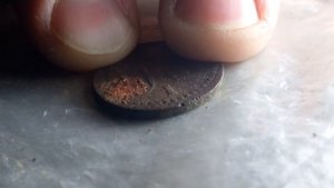 Механическая чистка царской монет