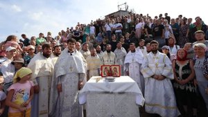 Божественная литургия на горе Бештау