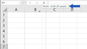 How to Change the Width of a Column in Excel