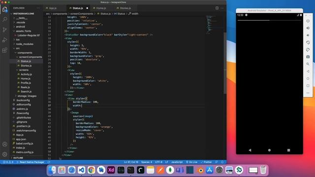 Instagram Clone React Native | #1 - Create Home Screen UI смотреть онлайн
